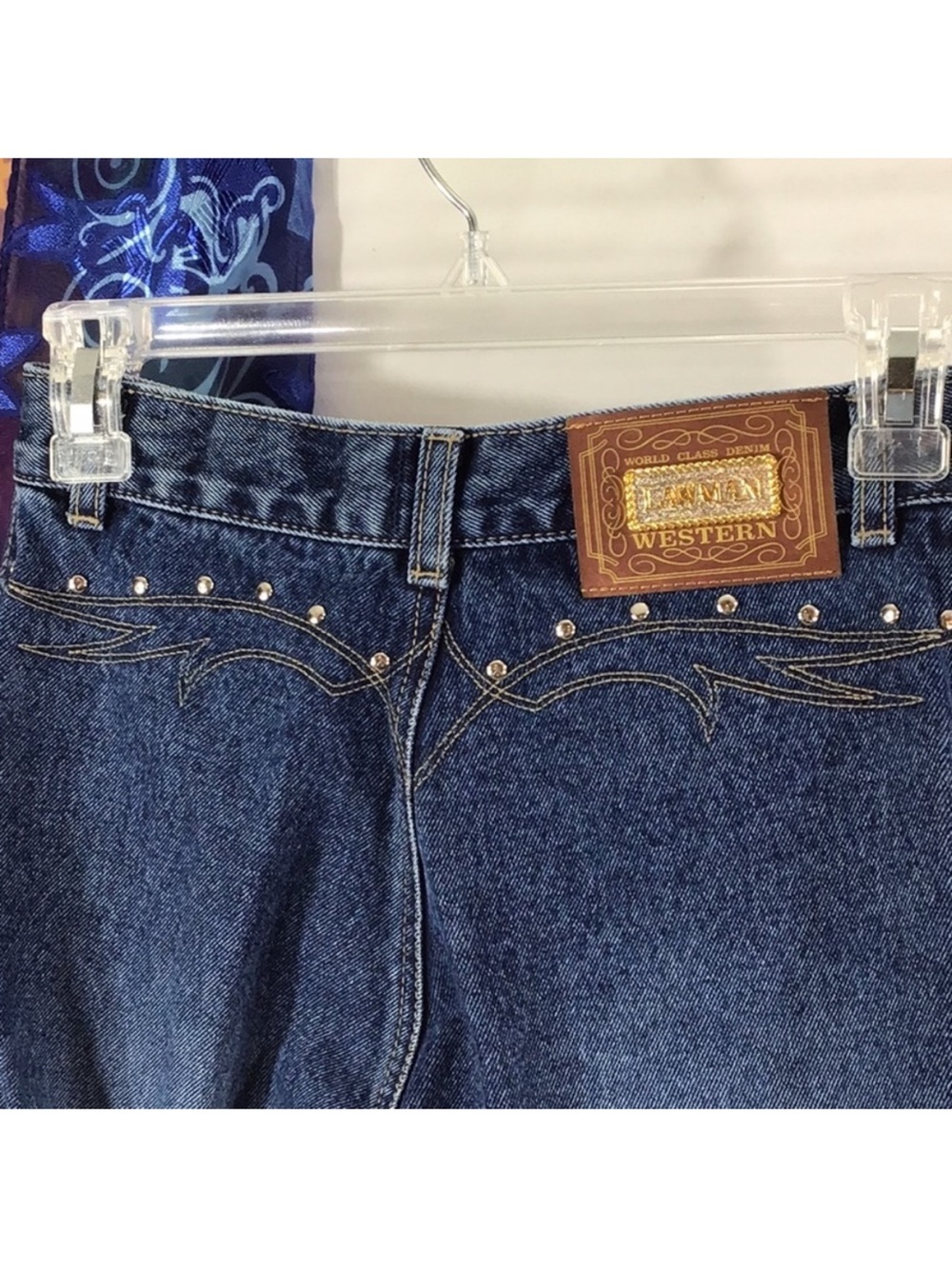 Vintage Lawman double wings and studs blue jeans